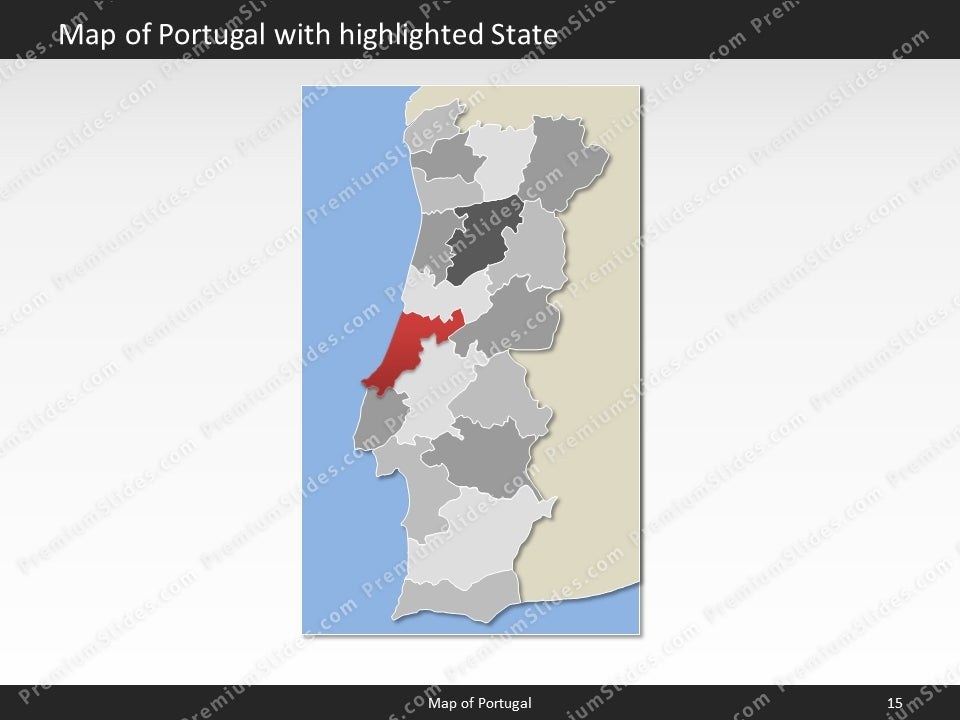 powerpoint map portugal