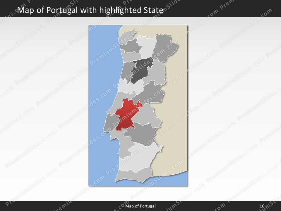 powerpoint map portugal