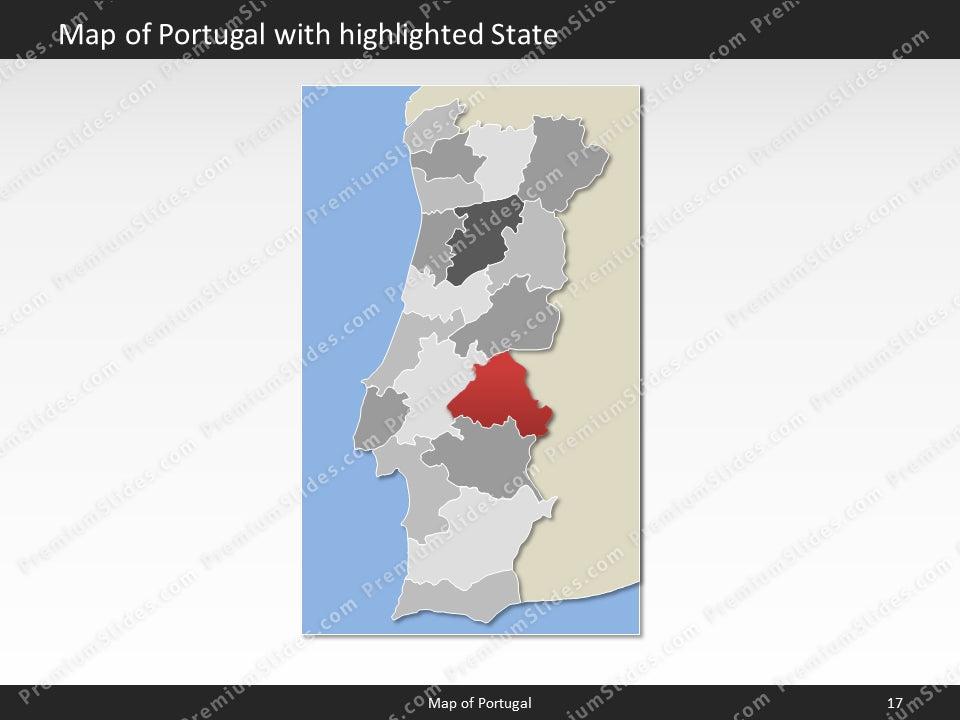 powerpoint map portugal