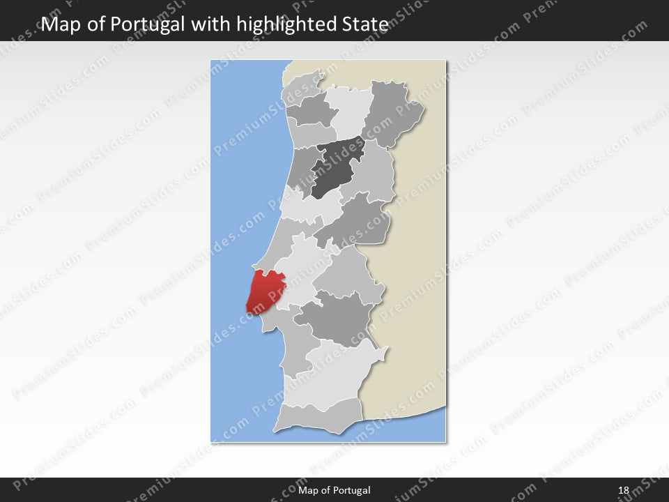 powerpoint map portugal