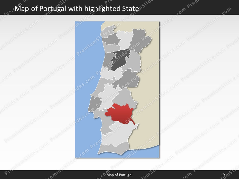 powerpoint map portugal
