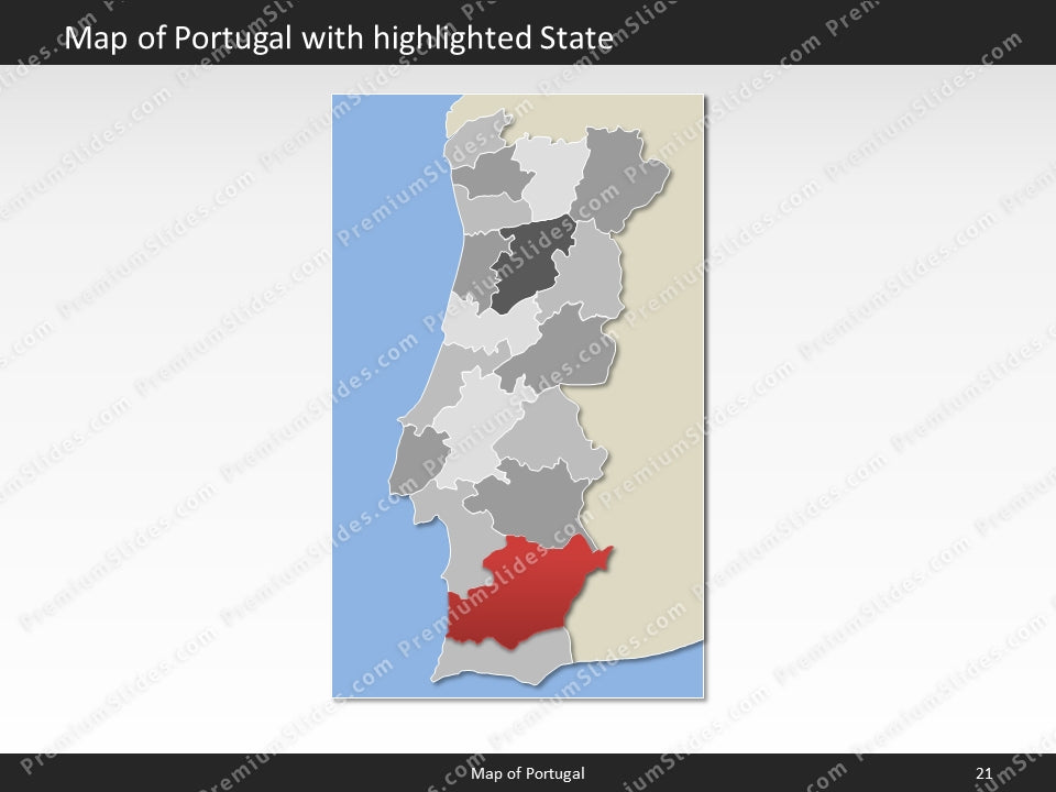 powerpoint map portugal