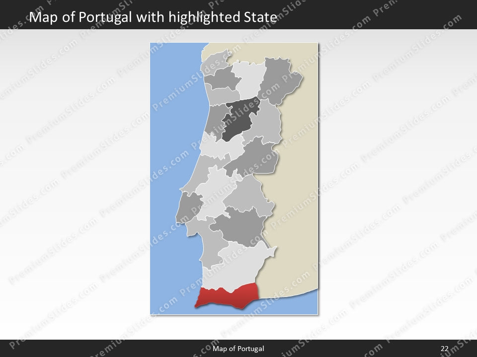 powerpoint map portugal