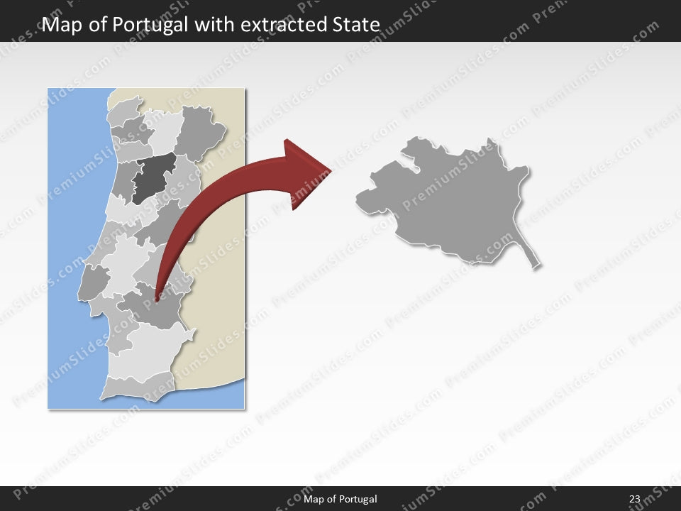 powerpoint map portugal