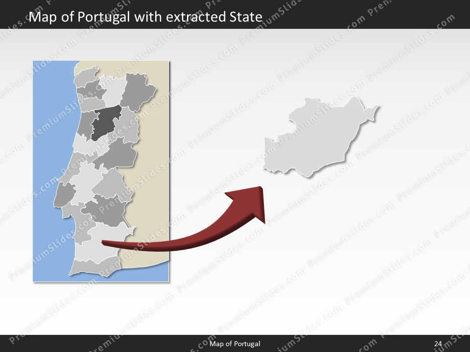 powerpoint map portugal