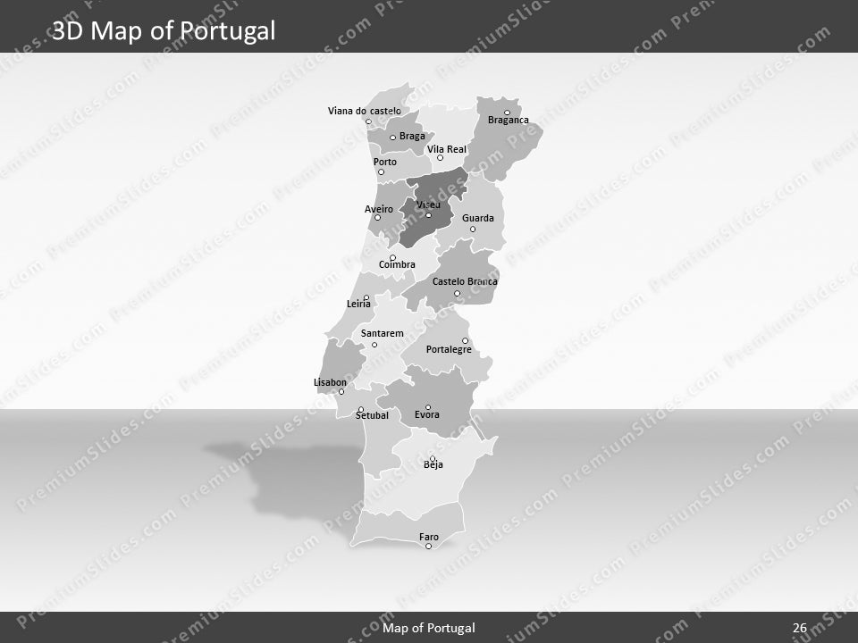 powerpoint map portugal