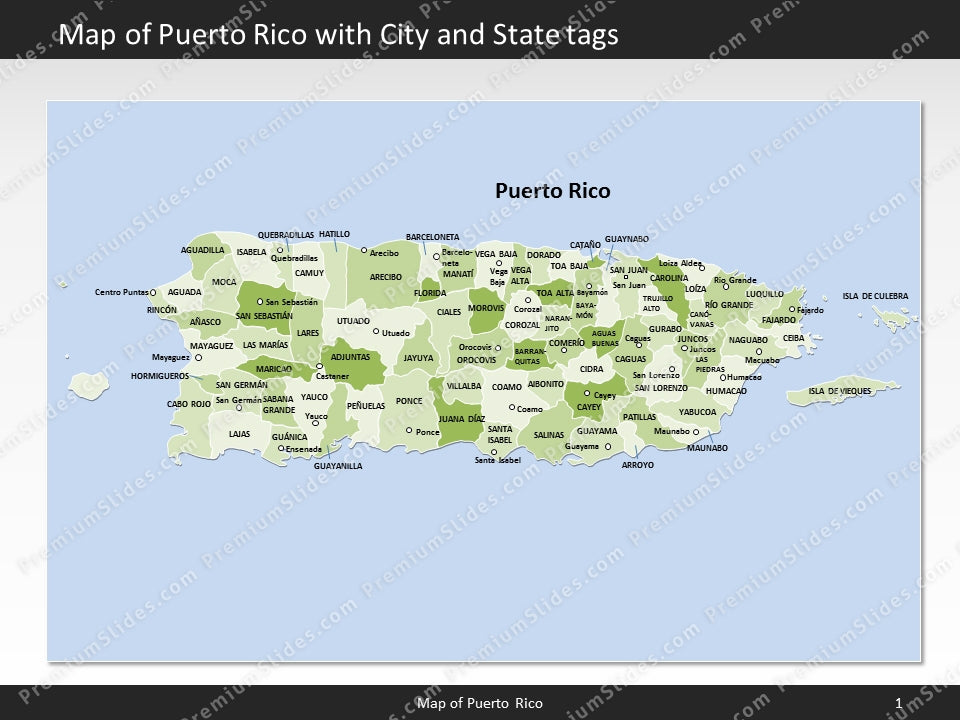 powerpoint map puerto rico