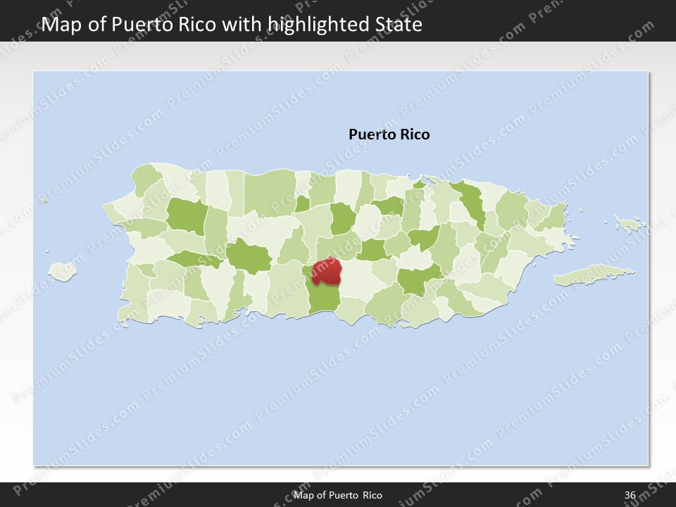 powerpoint map puerto rico