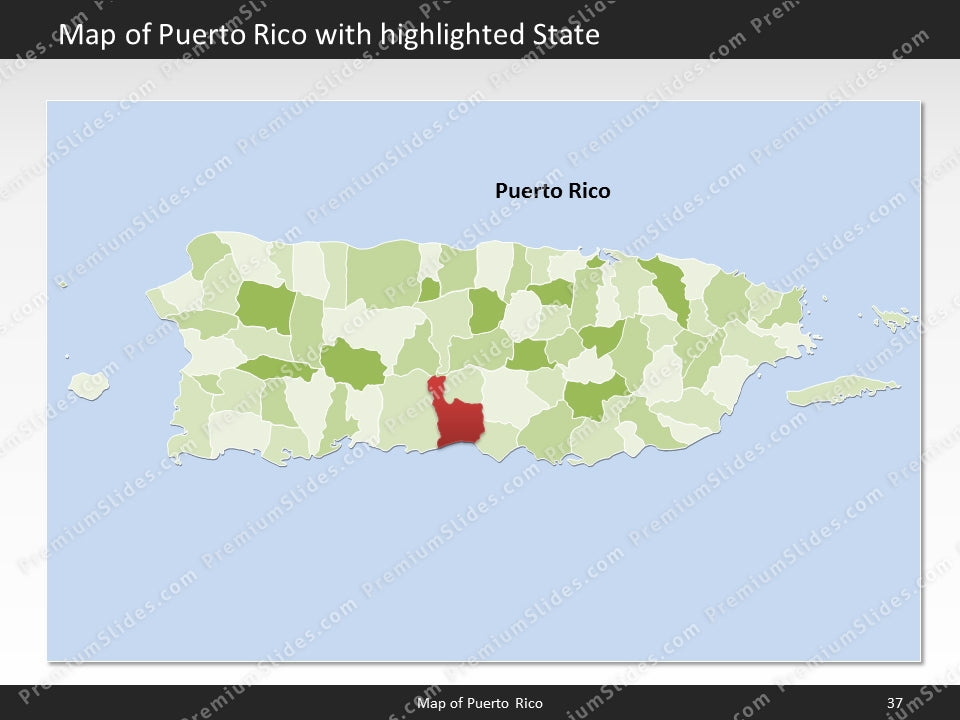 powerpoint map puerto rico