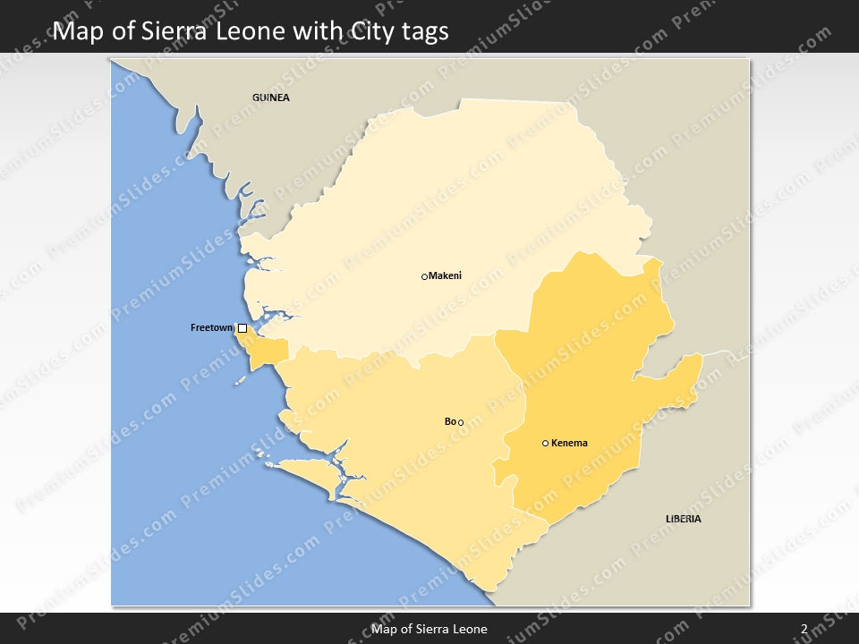 powerpoint map sierra leone