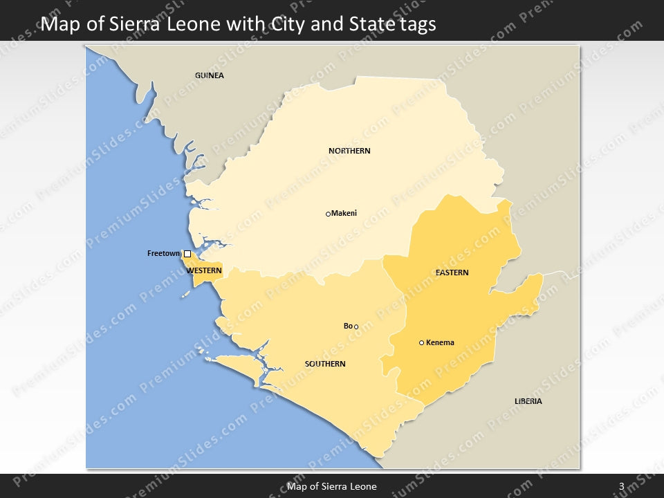 powerpoint map sierra leone