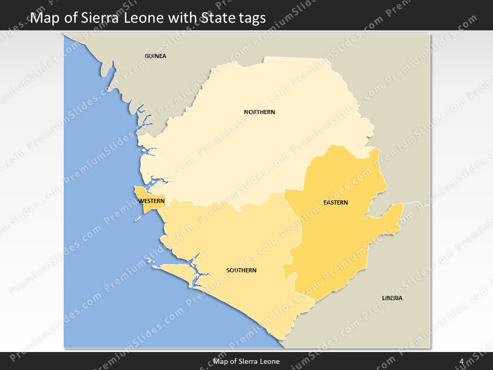 powerpoint map sierra leone