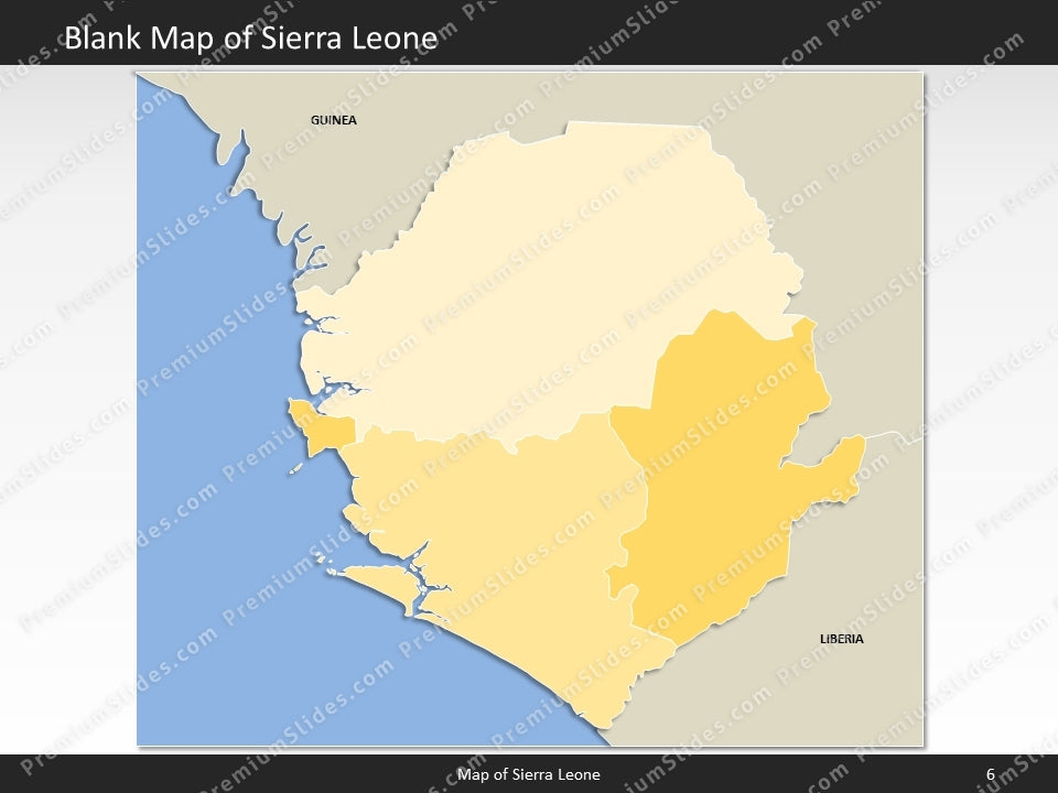 powerpoint map sierra leone