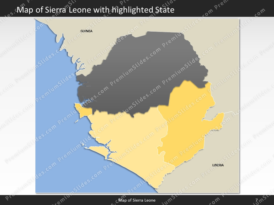 powerpoint map sierra leone