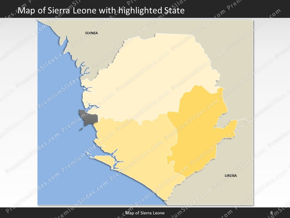 powerpoint map sierra leone