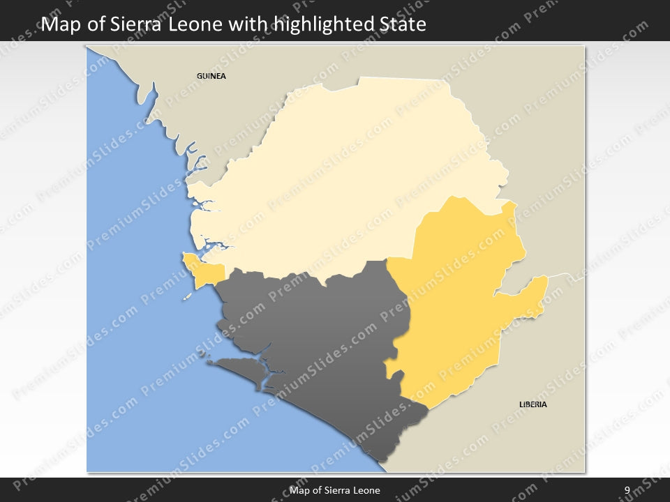 powerpoint map sierra leone