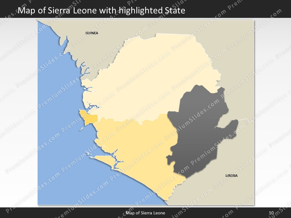 powerpoint map sierra leone