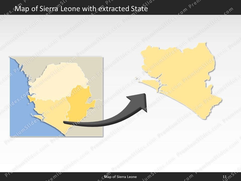 powerpoint map sierra leone
