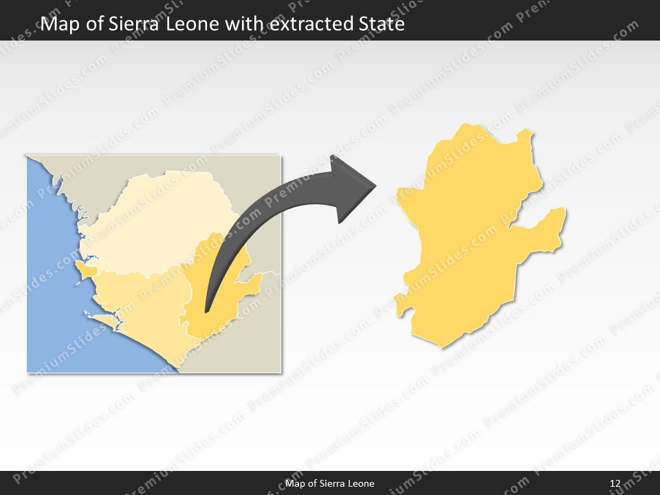 powerpoint map sierra leone