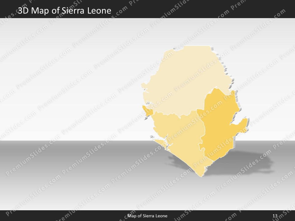 powerpoint map sierra leone