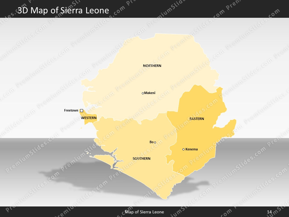 powerpoint map sierra leone