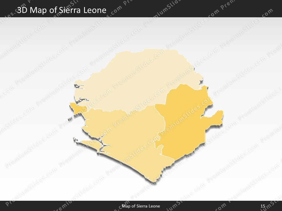 powerpoint map sierra leone
