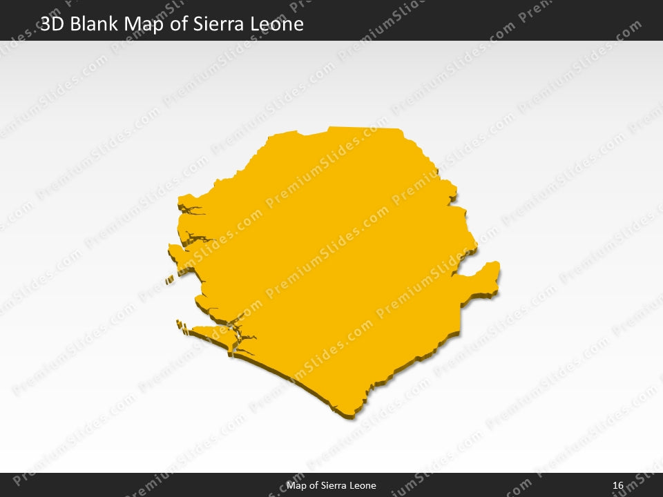 powerpoint map sierra leone