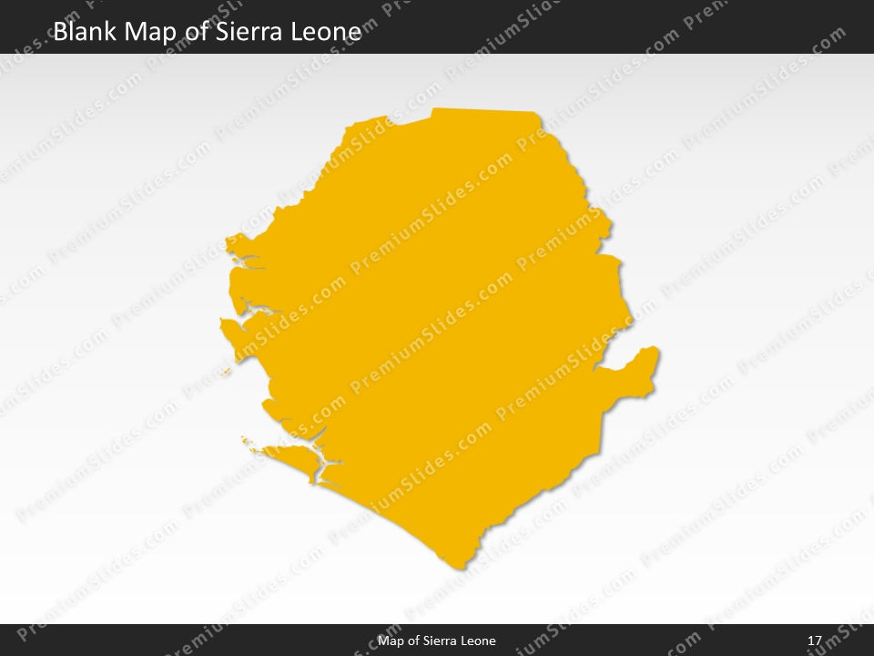 powerpoint map sierra leone