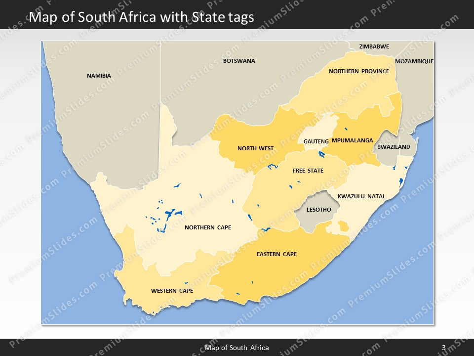 powerpoint map south africa