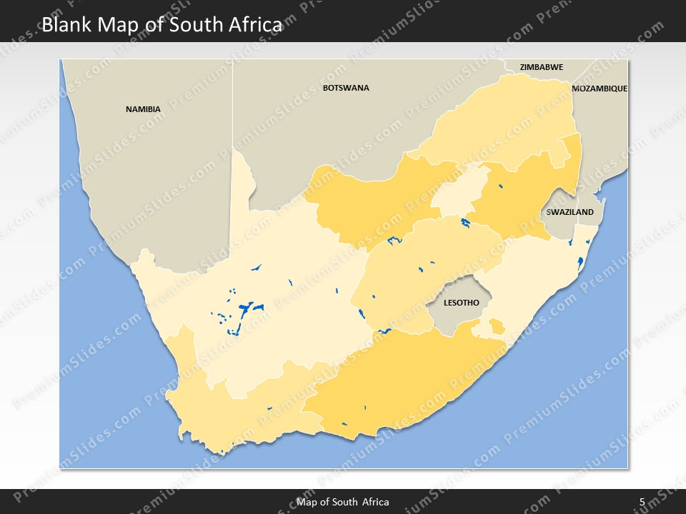 powerpoint map south africa