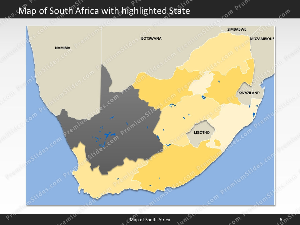 powerpoint map south africa