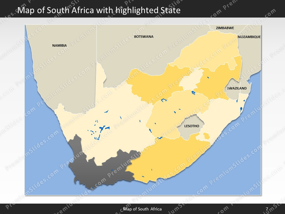 powerpoint map south africa