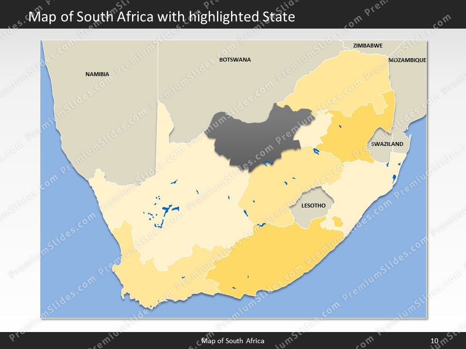 powerpoint map south africa