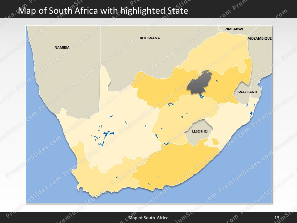 powerpoint map south africa