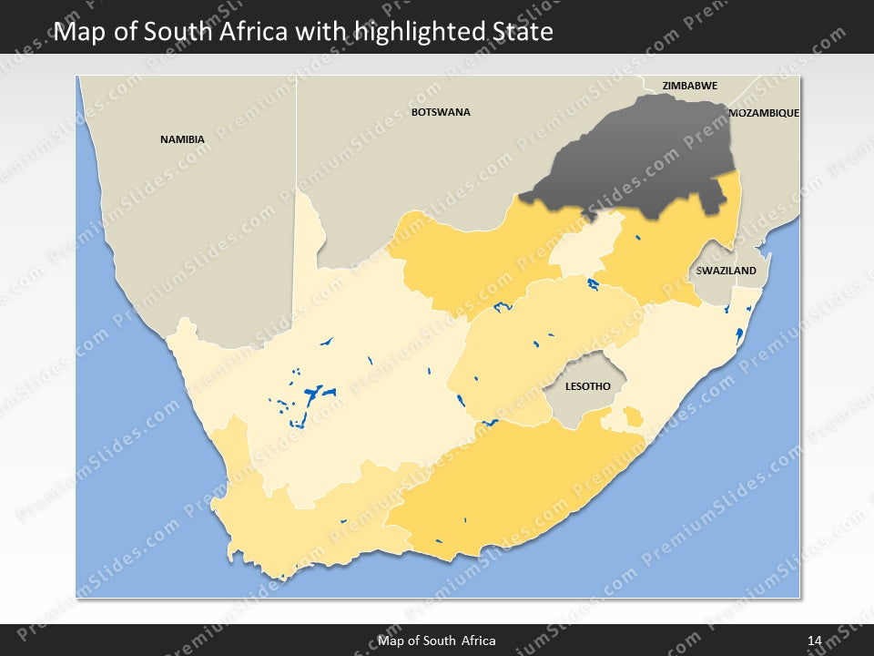 powerpoint map south africa