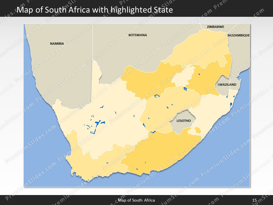 powerpoint map south africa