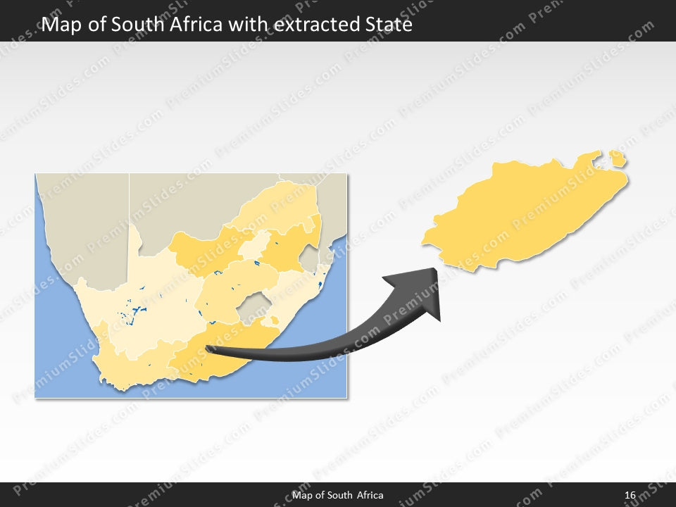 powerpoint map south africa