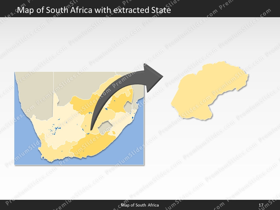 powerpoint map south africa