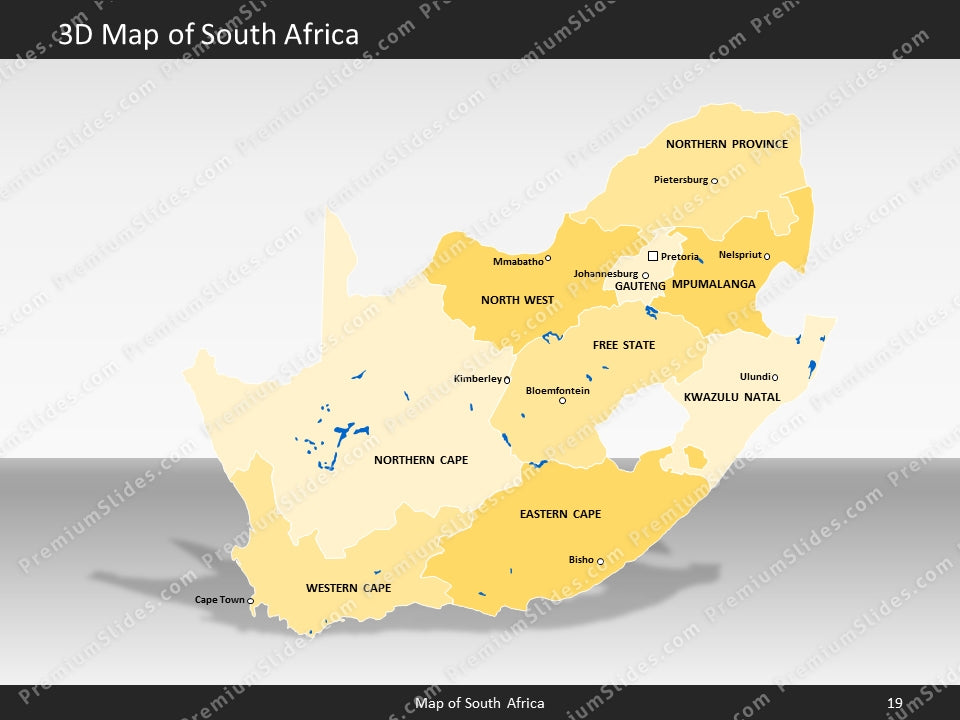 powerpoint map south africa