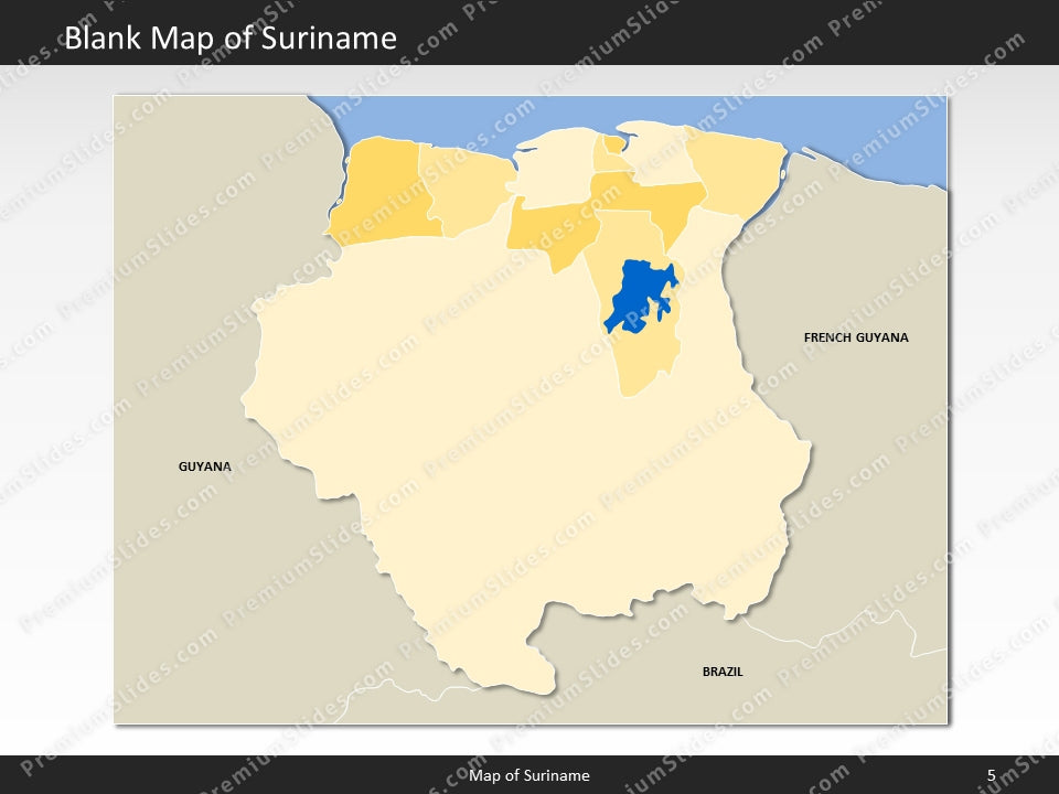 powerpoint map suriname
