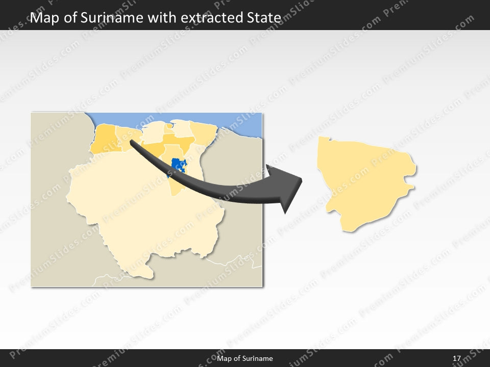 powerpoint map suriname