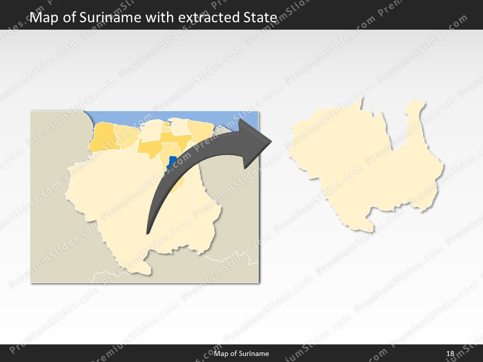 powerpoint map suriname