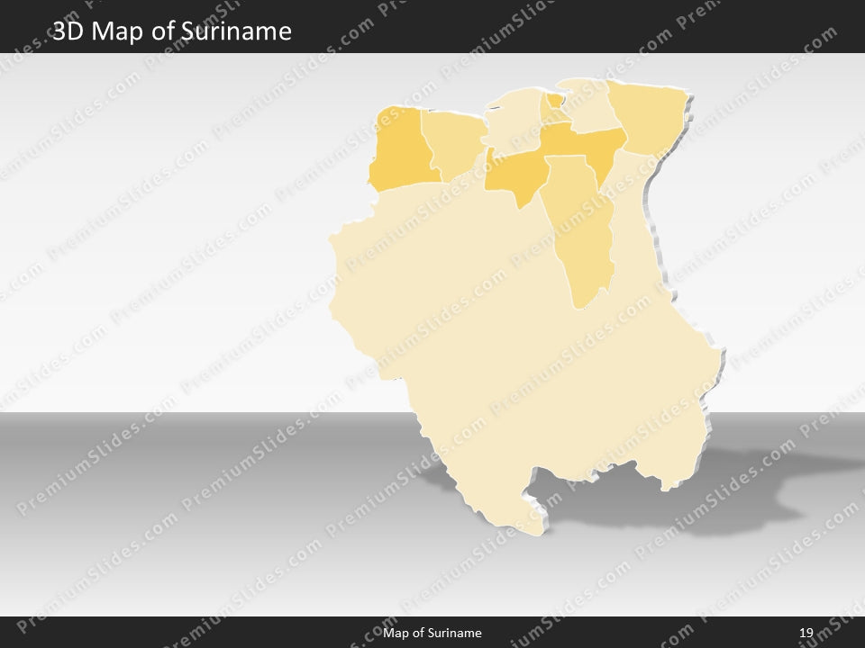 powerpoint map suriname