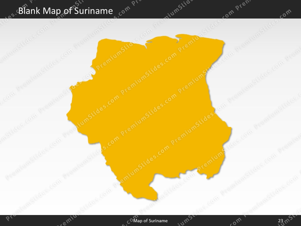 powerpoint map suriname
