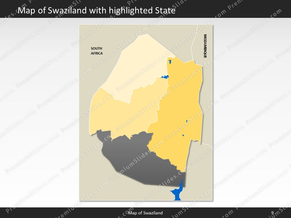 powerpoint map swaziland