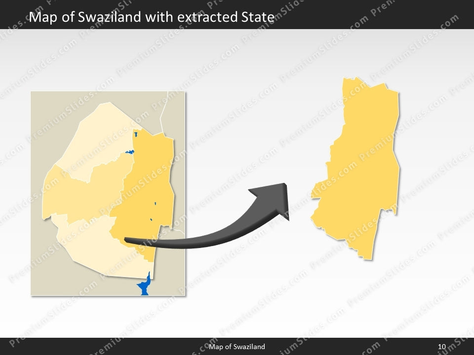 powerpoint map swaziland