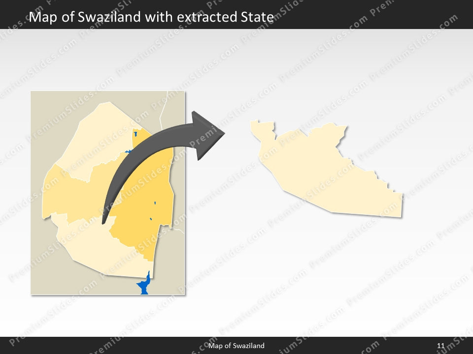 powerpoint map swaziland