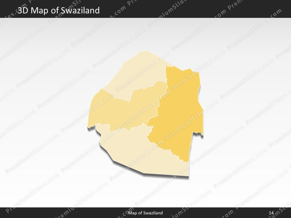 powerpoint map swaziland