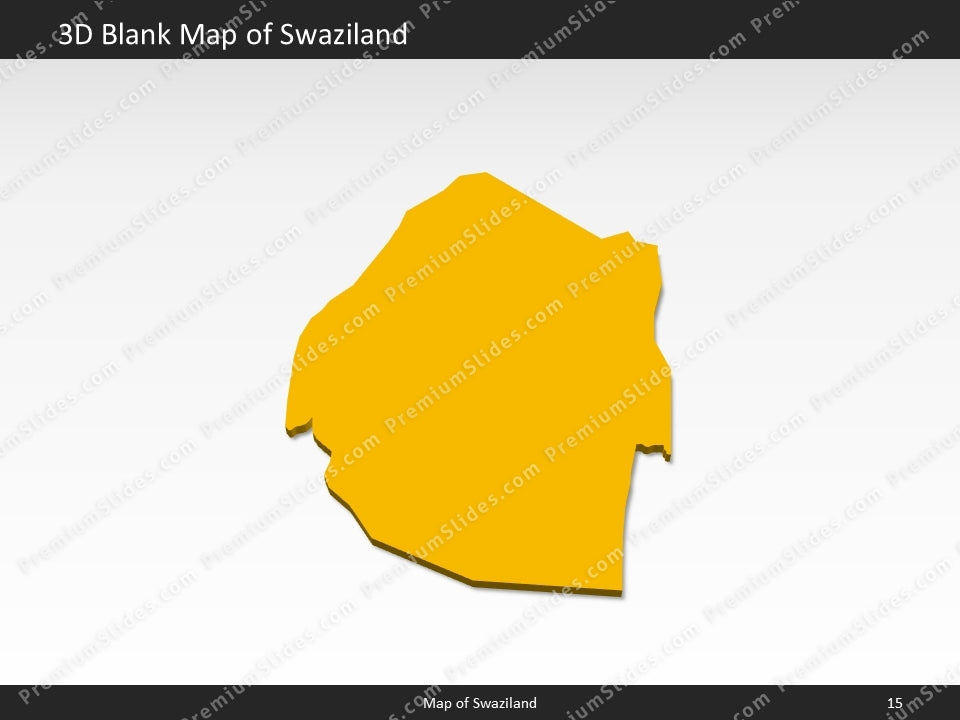 powerpoint map swaziland
