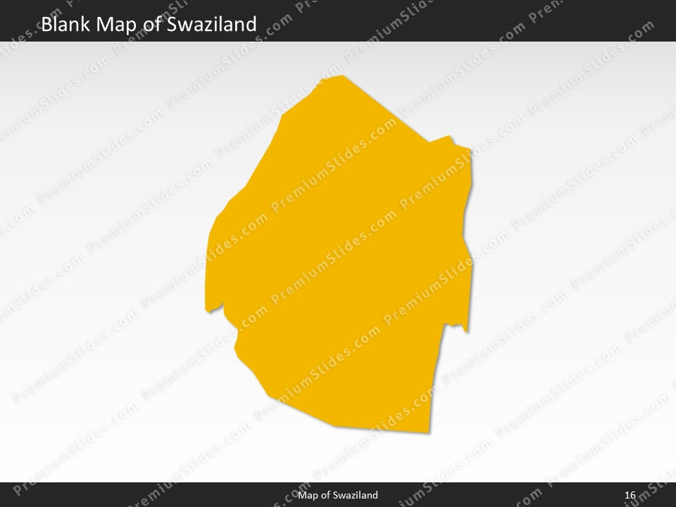 powerpoint map swaziland